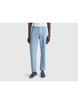 United Colors of Benetton - Blue Solid Straight Fit Jeans