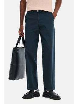 Snitch - Navy Blue Washed Relaxed Chinos