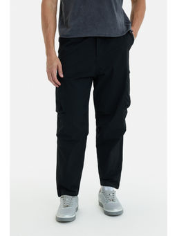 Snitch - Black Solid Regular Casual Cargo