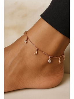 Tora - Women 92.5 Silver Sea-Inspired Charm Anklets