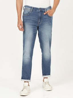 Wrangler - Men Solid Light Blue Slim Jeans