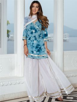 Lavanya The Label - Bandhani Tie-dye Kurta And Palazzo (Set of 2)