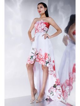 Ozeqo - Giselle Wrap Strapless Tube Evening Gown