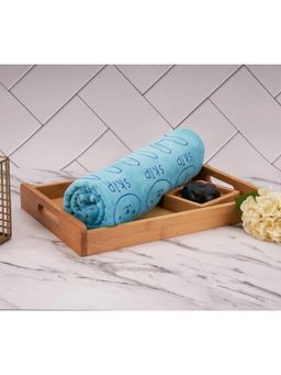 Black Gold - Microfiber Premium Bath Towels 400 Gsm Green Blue (L)