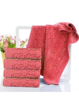 Black Gold - Microfiber Premium Bath Towels 400 Gsm Orange (Pack of 4) (L)