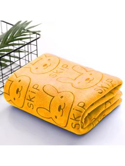 Black Gold - Microfiber Premium Bath Towels 400 Gsm Yellow (L)