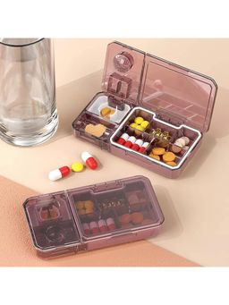 House of Quirk - Pill Cutter Purse Medicine Container For Cutting Vitamins Tablets Pink