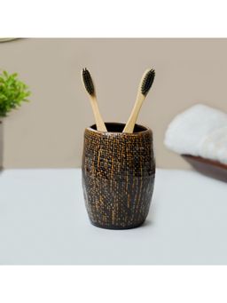 Voncasa - Von Casa Tooth Brush Holder Ceramic Brown