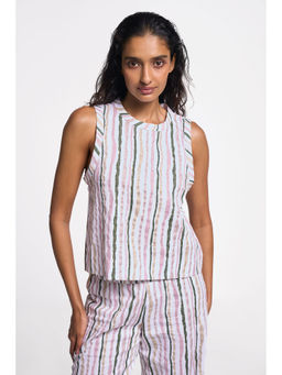 TERRA LUNA - Dia Stripe Top