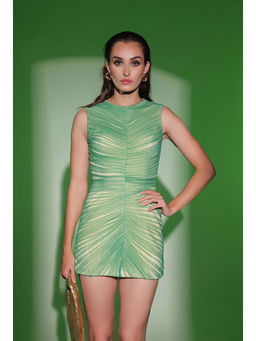 Kayjay by Kritika Jain - Zero Neck Sleeveless Kelly Dress