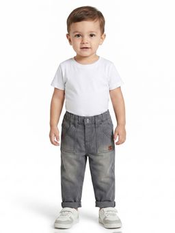 MINI KLUB - Boys Grey Cotton Jeans