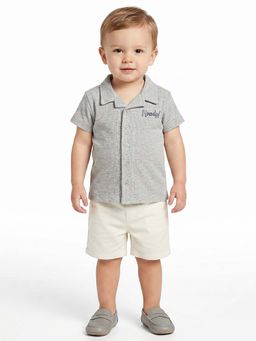 MINI KLUB - Boys Grey Cotton Shirt