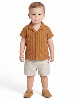 MINI KLUB - Boys Mustard Cotton Shirt