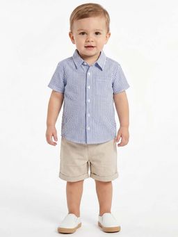 MINI KLUB - Boys Blue Cotton Shirt
