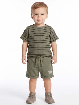 MINI KLUB - Boys Multi-Colour Cotton T-Shirt and Shorts