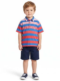 MINI KLUB - Boys Multi-Colour Cotton Polo T-shirt