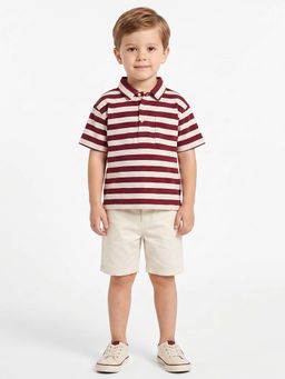 MINI KLUB - Boys Multi-Colour Cotton Polo T-shirt