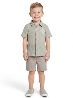 MINI KLUB - Boys Olive Cotton Shirt