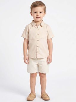 MINI KLUB - Boys Cream Cotton Shirt