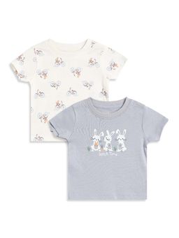 MINI KLUB - Boys Multi-Colour Cotton T-Shirts (Pack of 2)