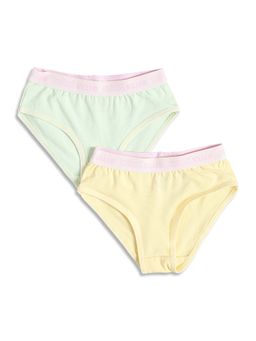 MINI KLUB - Girls Multi-Colour Cotton Panties (Pack of 2)