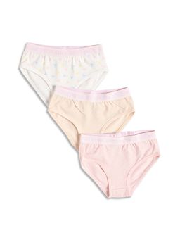 MINI KLUB - Girls Multi-Colour Cotton Panties (Pack of 3)