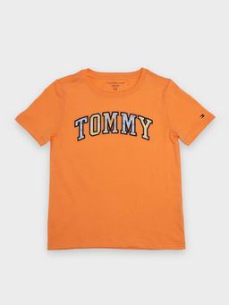 Tommy Hilfiger - Boys Orange Cotton T-Shirt