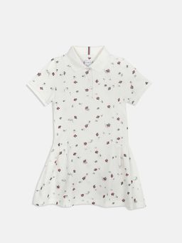 Tommy Hilfiger - Girls White Cotton Dress