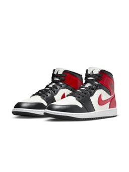 Nike - Womens Air Jordan 1 Mid Sneakers - White