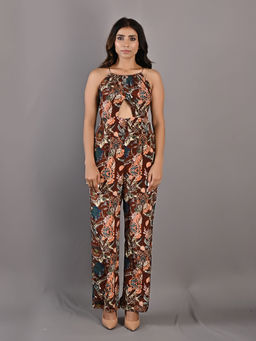 Bohame - Primrose Multi & Maroon Jumpsuit