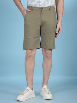 CRIMSOUNE CLUB - Men Olive Shorts