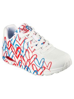 SKECHERS - Uno Spread The Love White Sneakers