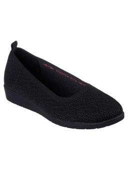 SKECHERS - Cleo Flex Wedge Flipside Black Ballerinas