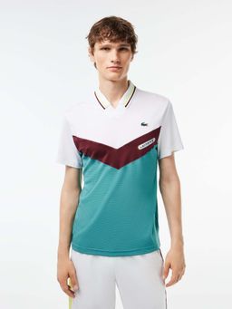 Lacoste - Multi-Color Slim Fit Tennis x Daniil Medvedev Polo T-Shirt