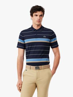 Lacoste - Regular Fit Ultra Dry Striped Golf Polo T-Shirt
