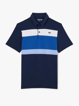 Lacoste - Navy Blue Regular Fit Colour-Block Golf Polo T-Shirt