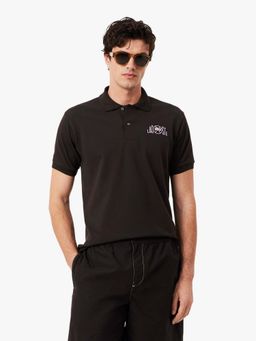 Lacoste - Brown Classic Fit Textured Branding Polo T-Shirt