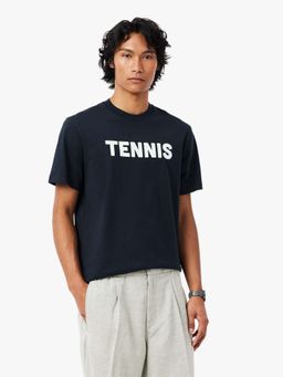 Lacoste - Typography Printed Cotton T-shirt