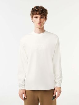 Lacoste - Long Sleeve Loose Fit Cotton T-shirt