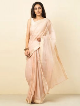 Fabindia - Cotton Woven Checks Sari