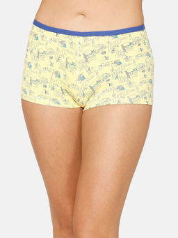Zivame - Tom & Jerry Low Rise Full Coverage Boyshort Panty Pale Marigold