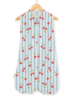 Cocoon Care - Organic Bamboo Cotton Sleeping Bag for Baby Kids - Blue