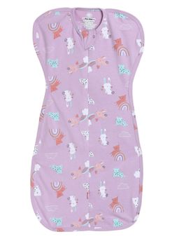 The Boo Boo Club - Purple Printed Cotton Sleeping Pod