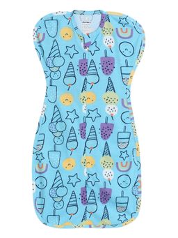 The Boo Boo Club - Blue Printed Cotton Sleeping Pod