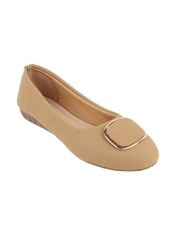 Metro - Walkway Womens Beige Synthetic Ballerinas