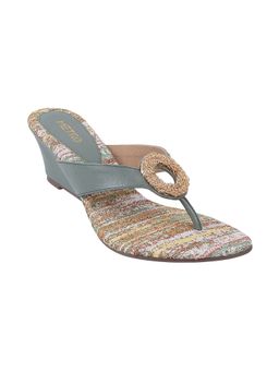 Metro - Womens Green Synthetic Heels