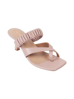 Mochi - Womens Peach Synthetic Heels