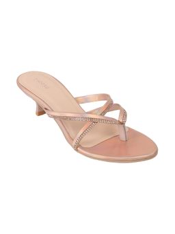 Mochi - Womens Rose Gold Beaded Heels