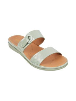 Metro - Womens Green Synthetic Sandals