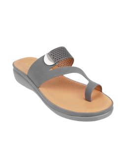 Mochi - Womens Grey Synthetic Sandals